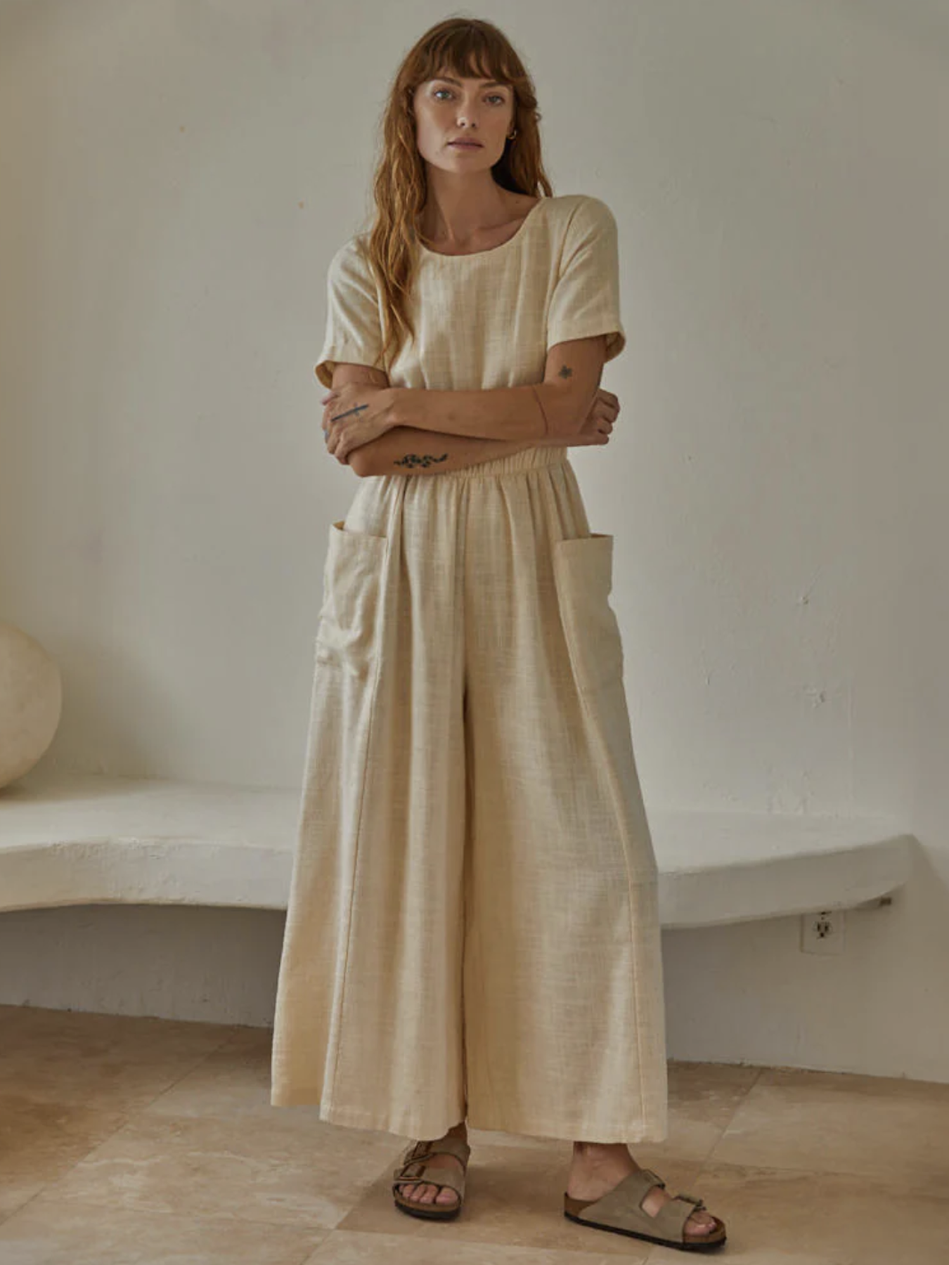 The Elsie Jumpsuit (Cream color) - by By Together®