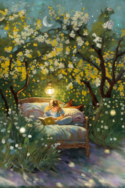 The Magic of Reading - Illustrated Print by Thomas Little