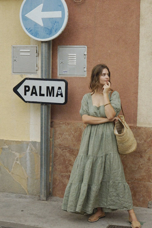 The Paloma Dress (Sage color) - by Beachwood®