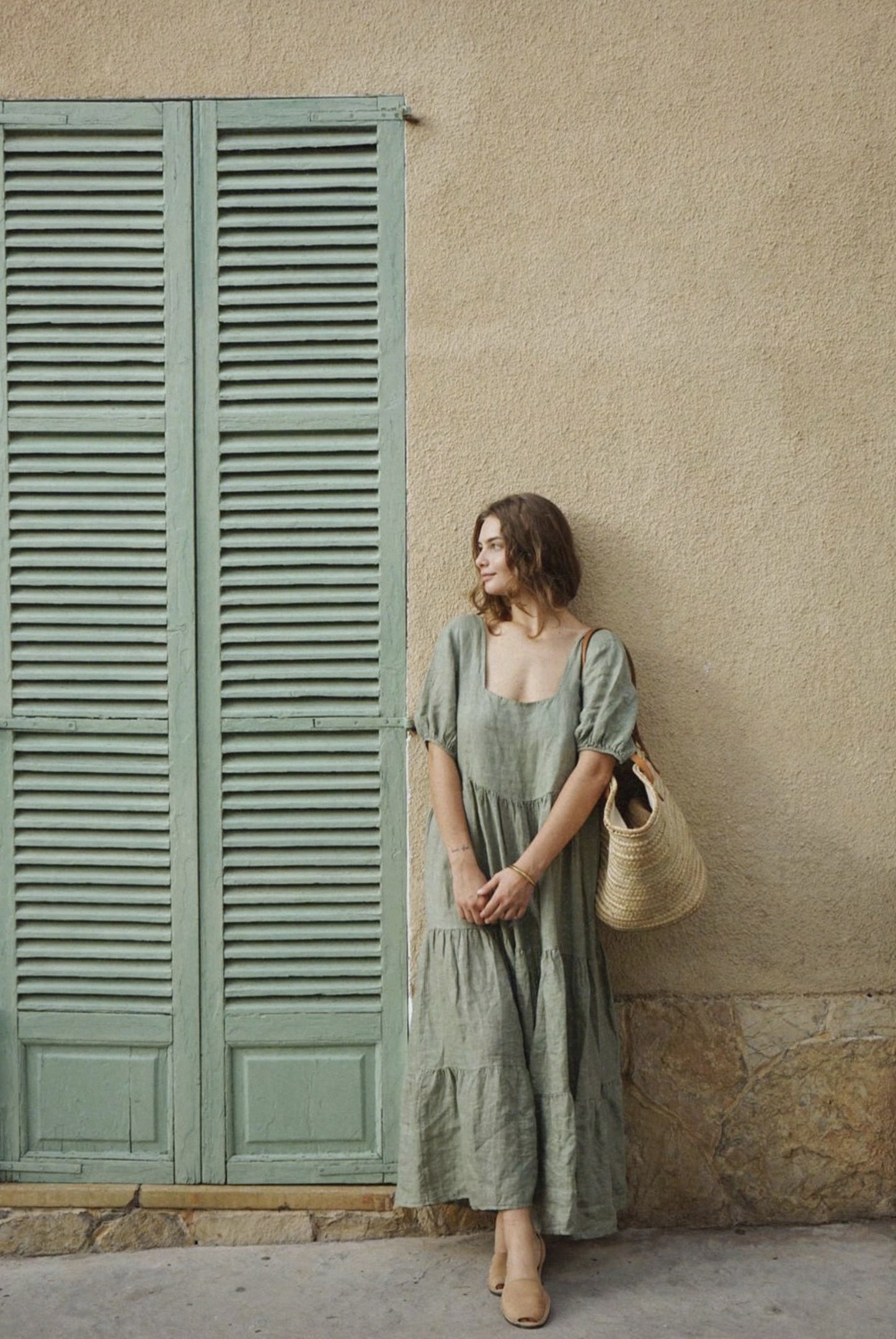 The Paloma Dress (Sage color) - by Beachwood®