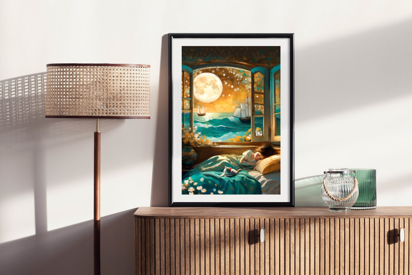 These Dreams Oceanside - Illustrated Print by Thomas Little