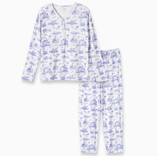 Toile De Jouy Women's Bamboo Pajamas - By Tesa Babe