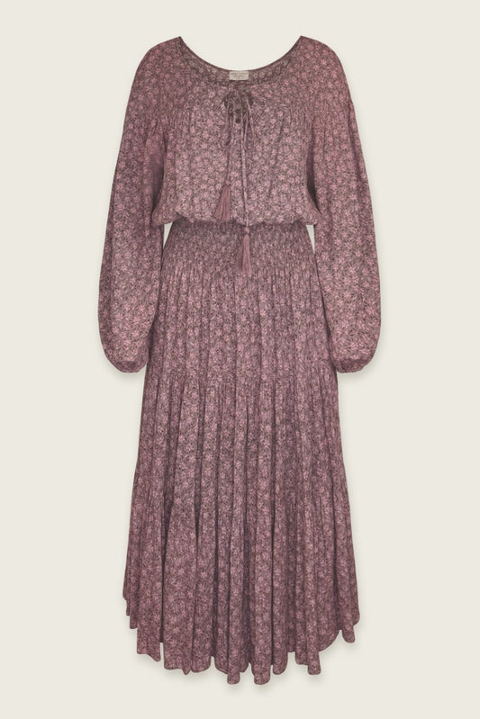 Truly Smocked Waist Tiered Midi Dress - by Dress Forum®