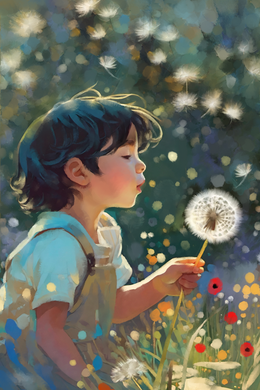 Make a Wish II - Illustrated Print by Thomas Little