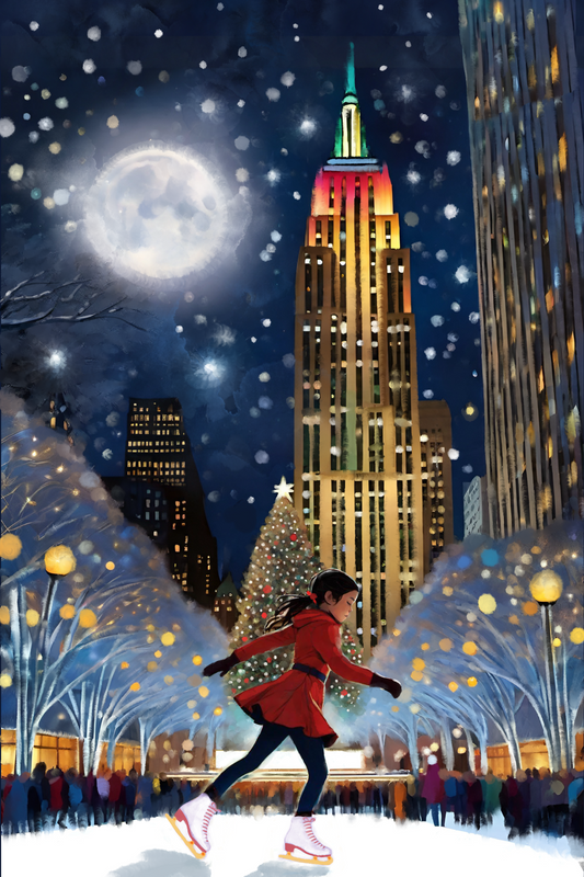 Holiday Magic - Illustrated Print by Thomas Little