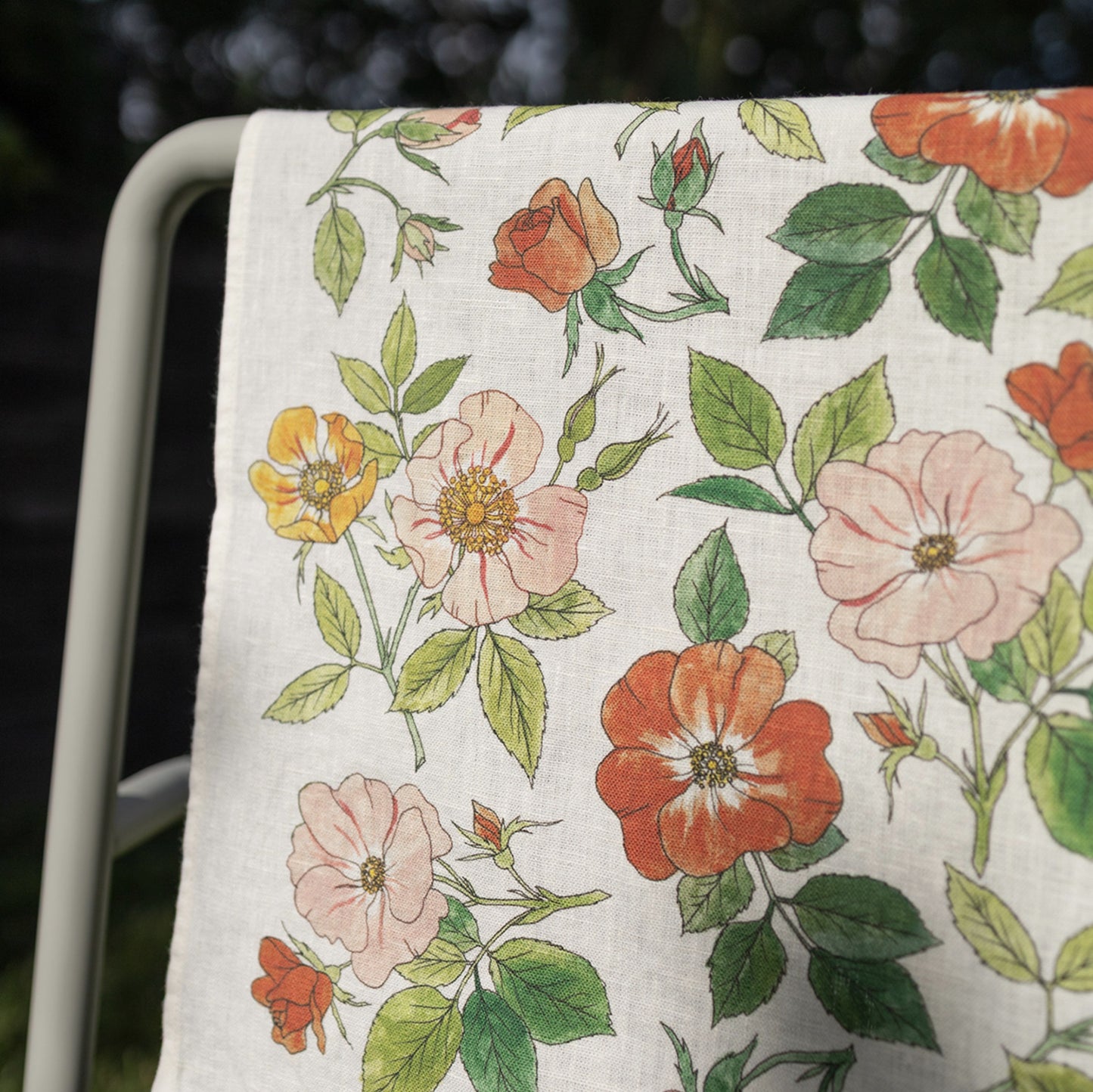 Wild Roses - 100% Linen Tea Towel - by Botanica Paper Co.®