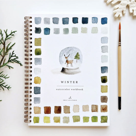 Winter Watercolor Workbook - by Emily Lex Studio