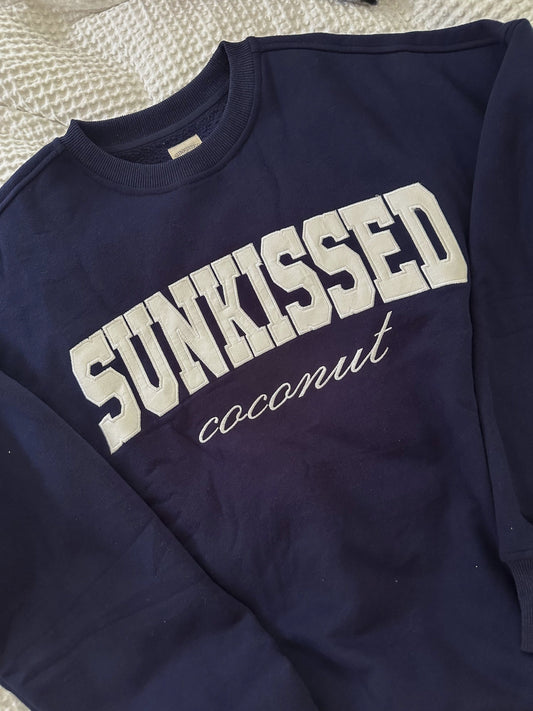 Yacht Club Navy Blue Sweatshirt - by Sunkissed Coconut