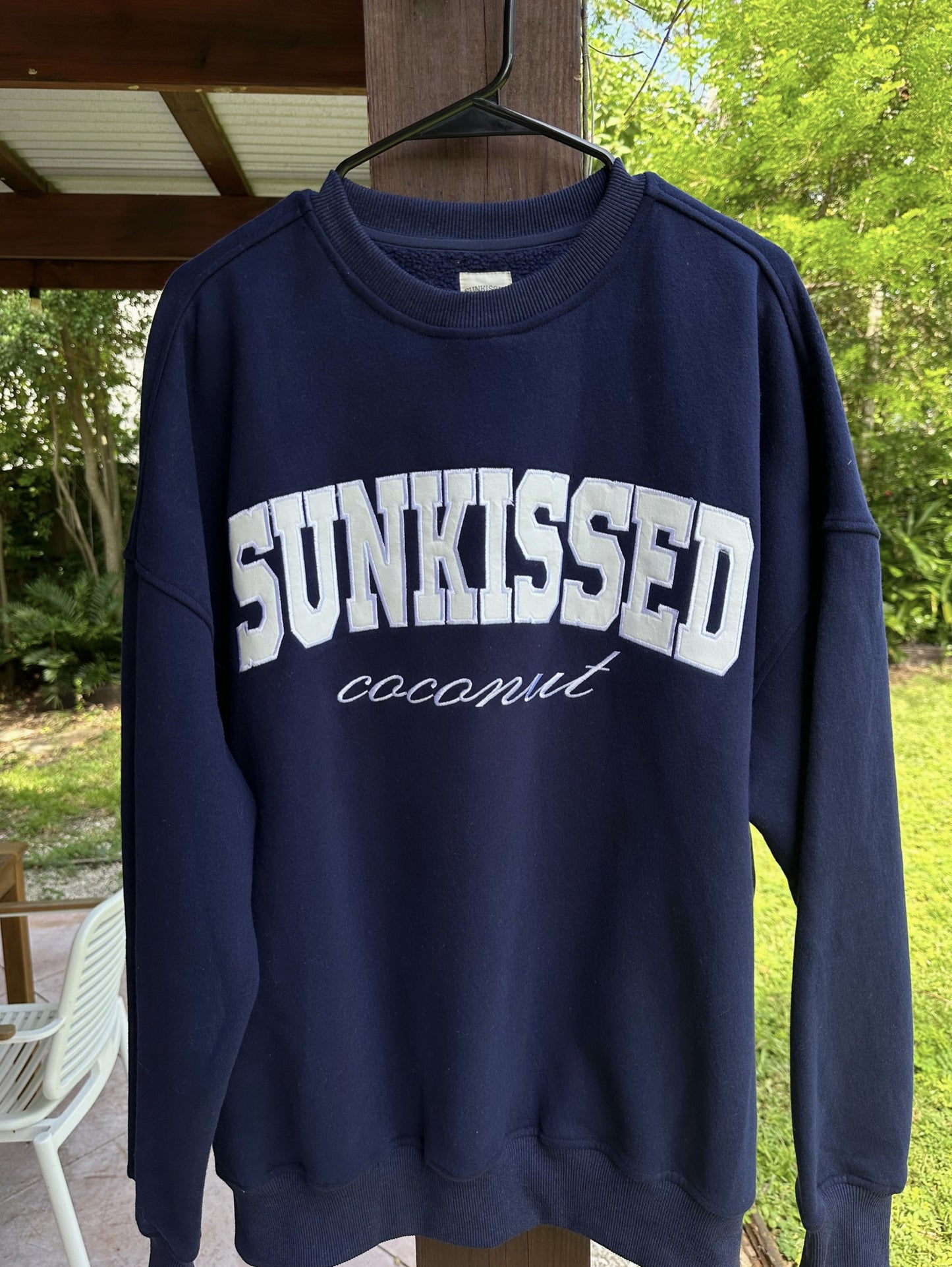 Yacht Club Navy Blue Sweatshirt - by Sunkissed Coconut