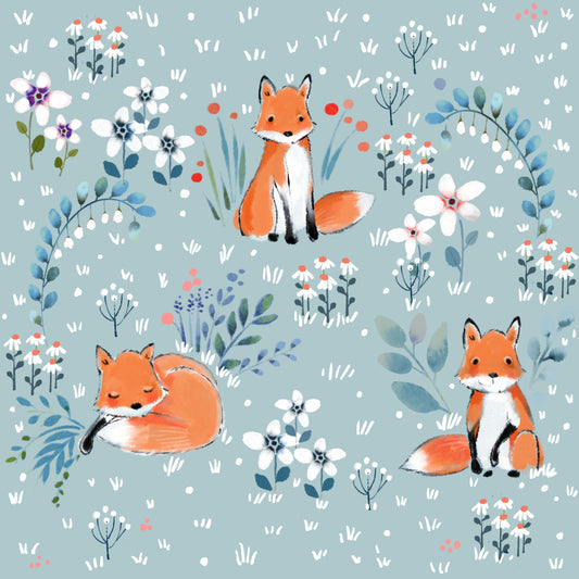 Little Fox - Illustrated Print by Thomas Little