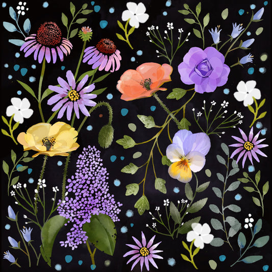 Spring Botanicals - Illustrated Print by Thomas Little