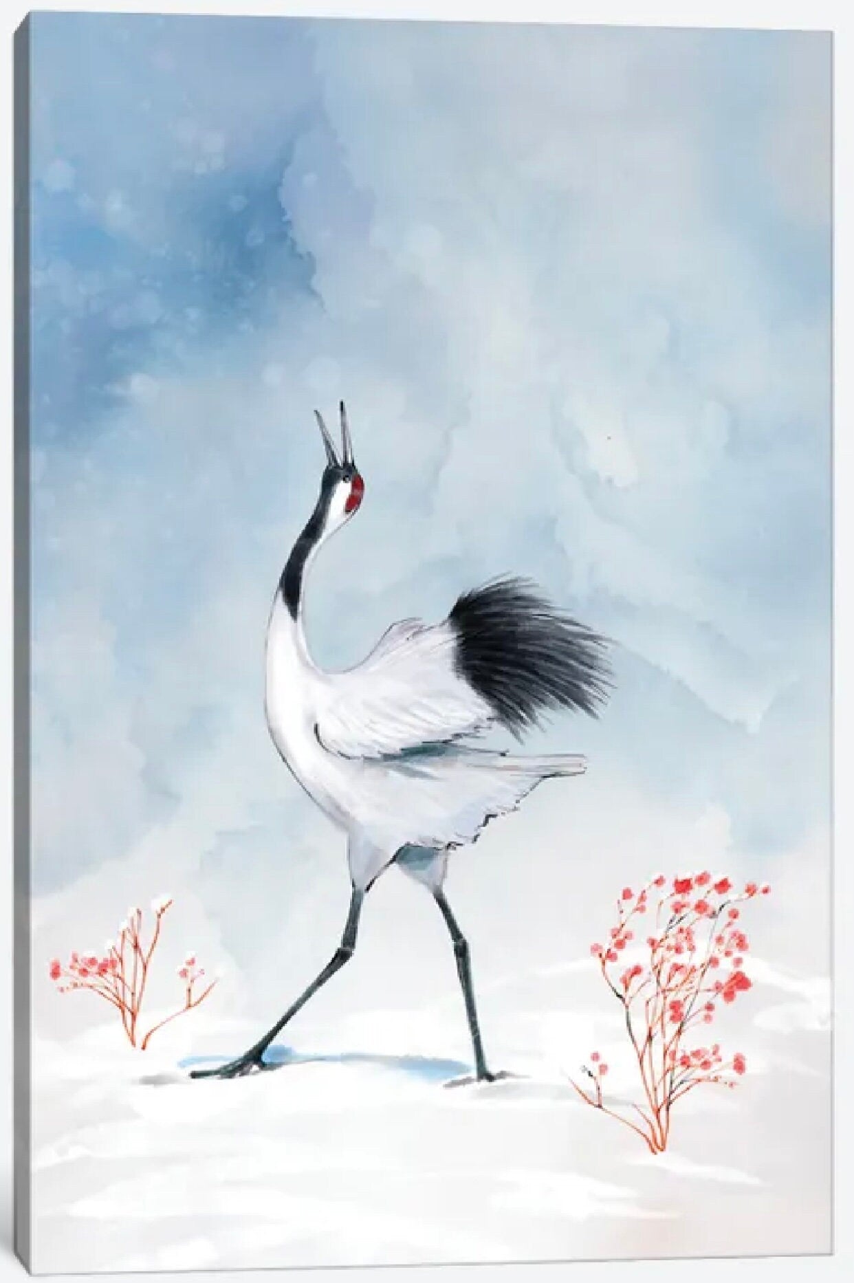 Tsuru by Thomas Little - 12 x 8 inches, ready to hang printed canvas