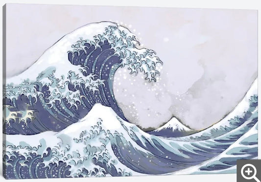 Tsunami by Thomas Little - 12 x 8 inches, printed canvas