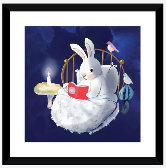 Story Time With Friends by Thomas Little - 16 X 16 - Framed Art Print