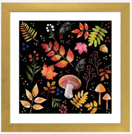 Forest Floor by Thomas Little - 16 X 16 inches - Framed Art Print